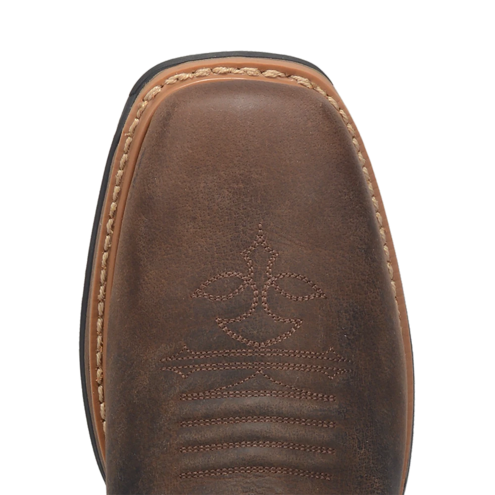 'Dan Post' Men's 11" Storm Tide EH WP Western Square Toe - Bone / Brown 3 'Dan Post' Men's 11" Storm Tide EH WP Western Square Toe - Bone / Brown - Image 3