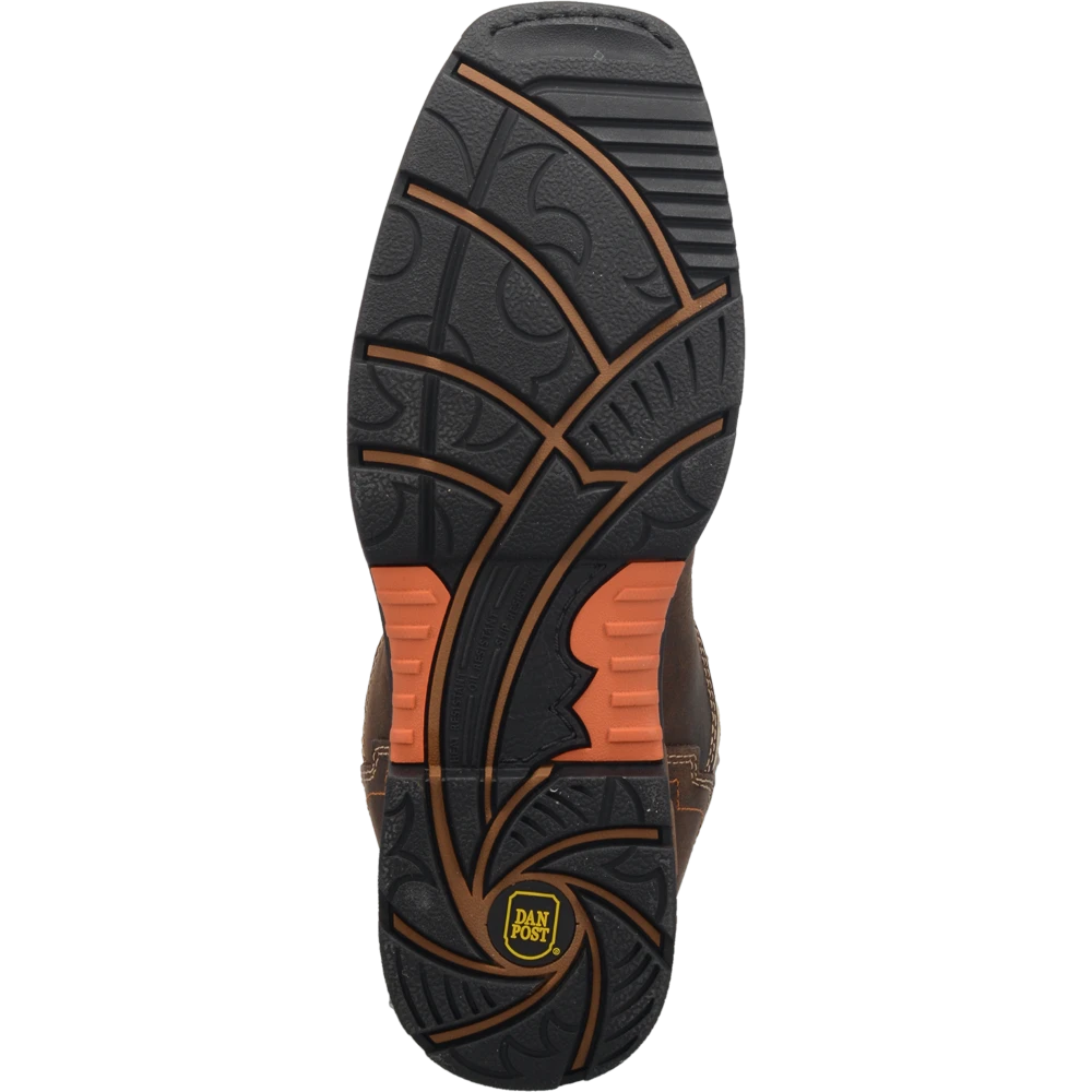 'Dan Post' Men's 11" Storm Tide EH WP Western Square Toe - Bone / Brown 4 'Dan Post' Men's 11" Storm Tide EH WP Western Square Toe - Bone / Brown - Image 4