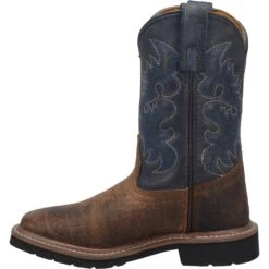 'Dan Post' Kids' 8" Brantley Western - Brown / Blue (Sizes 8.5C-3Y) -Outdoor Clothing Shop DPC2938 3 1024x1024@2x