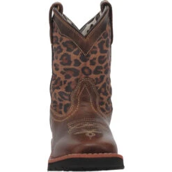 'Dan Post' Youth 9" Makucha Leopard Western Square Toe - Tan / Multi (Sizes 12C-3Y) -Outdoor Clothing Shop DPC2951 5 1024x1024@2x
