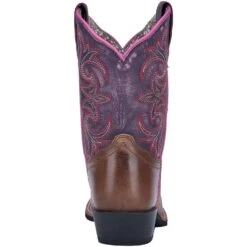'Dan Post' Youth Majesty Leather Boot - Brown / Purple -Outdoor Clothing Shop DPC3947 4 1024x1024@2x