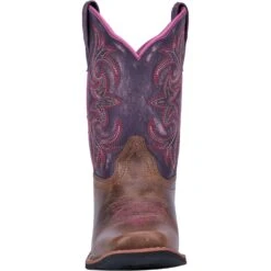 'Dan Post' Youth Majesty Leather Boot - Brown / Purple -Outdoor Clothing Shop DPC3947 5 1024x1024@2x