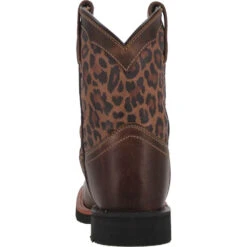 'Dan Post' Youth 9" Makucha Leopard Western Square Toe - Tan / Multi (Sizes 3Y-6Y) -Outdoor Clothing Shop DPC3951 4 1024x1024@2x
