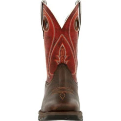 'Durango' Women's 11" LADY REBEL Square Toe - Dark Chestnut And Crimson 9 'Durango' Women's 11" LADY REBEL Square Toe - Dark Chestnut And Crimson -Outdoor Clothing Shop DRD0408 front 1024x1024@2x