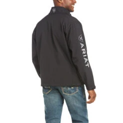 'Ariat' Men's Logo 2.0 Softshell Jacket - Black -Outdoor Clothing Shop F18 MNS WEST 10023322 back 1024x1024@2x