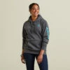 'Ariat' Women's Ariat Logo Hoodie - Charcoal Heather
