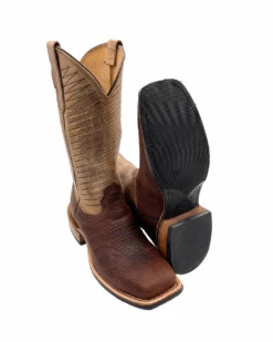 Fenoglio Boots Men's Bison Square Toe - Brown / Tan -Outdoor Clothing Shop FB001012126 1024x1024@2x