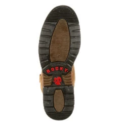 'Rocky' Men's 10" Original Ride Branson Roper WP Round Toe - Aztec Crazy Horse -Outdoor Clothing Shop FQ0002733 outsole 1024x1024@2x