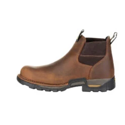 'Georgia Boot' Men's 4" Eagle One EH WP Chelsea Soft Toe - Brown -Outdoor Clothing Shop GB00315 instep profile 1024x1024@2x