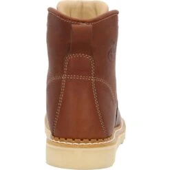 'Georgia Boot' Men's 6" Wedge Moc Toe EH Soft Toe - Brown -Outdoor Clothing Shop GB00356 back 1024x1024@2x