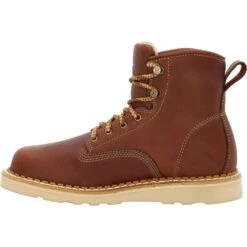 'Georgia Boot' Men's 6" Wedge Moc Toe EH Soft Toe - Brown -Outdoor Clothing Shop GB00356 instep profile 1024x1024@2x