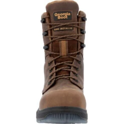 'Georgia Boot' Men's 8" FLXpoint Ultra EH WP Comp Toe - Brown 10 'Georgia Boot' Men's 8" FLXpoint Ultra EH WP Comp Toe - Brown -Outdoor Clothing Shop GB00554 front 1024x1024@2x