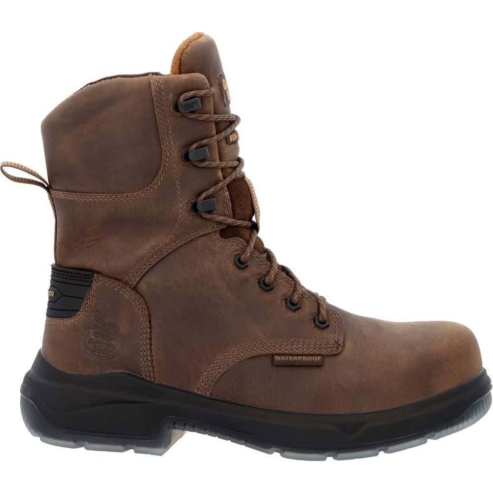 'Georgia Boot' Men's 8" FLXpoint Ultra EH WP Comp Toe - Brown 1 'Georgia Boot' Men's 8" FLXpoint Ultra EH WP Comp Toe - Brown