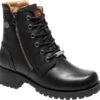 'Harley Davidson' Women's 5.5" Asher Zip Up Boot - Black