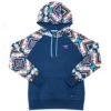 'Hooey' Women's "Rope Like A Girl" Hoody - Navy / Aztec