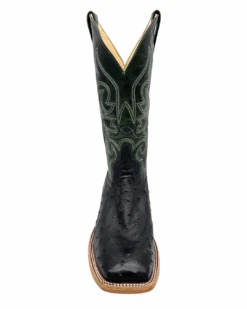 'Anderson Bean' Men's 13" HorsePower Top Hand Full Quill Ostrich - Black / Emerald Explosion 9 'Anderson Bean' Men's 13" HorsePower Top Hand Full Quill Ostrich - Black / Emerald Explosion -Outdoor Clothing Shop HP80043 1024x1024@2x