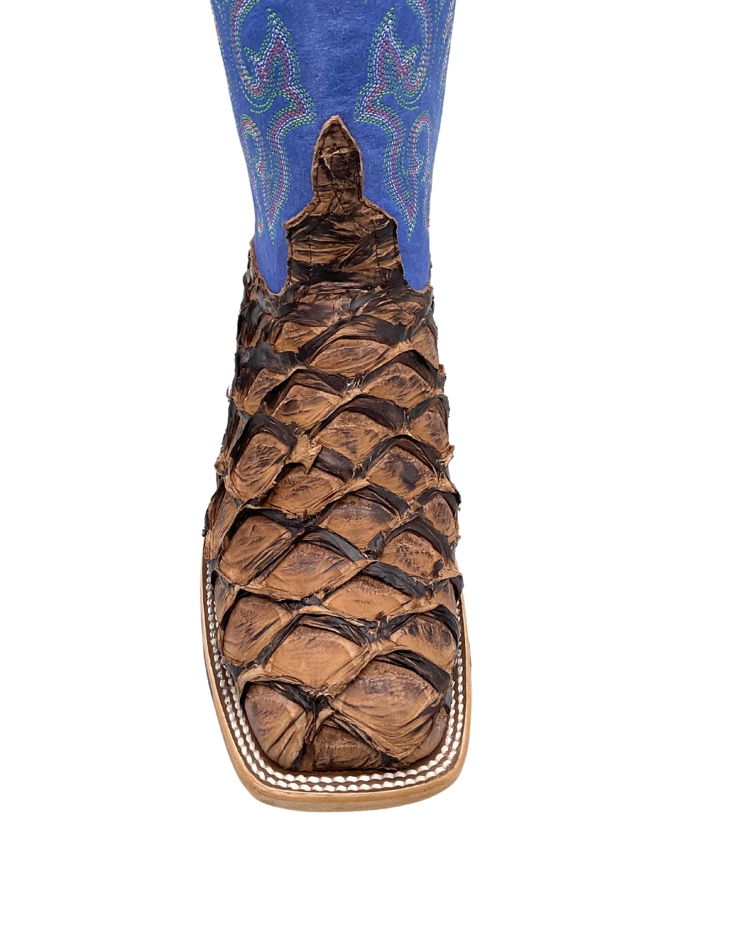 'Anderson Bean' Men's 13" HorsePower Top Hand Big Bass Square Toe - Pirarucu / Royal Sinsation 2 'Anderson Bean' Men's 13" HorsePower Top Hand Big Bass Square Toe - Pirarucu / Royal Sinsation - Image 2