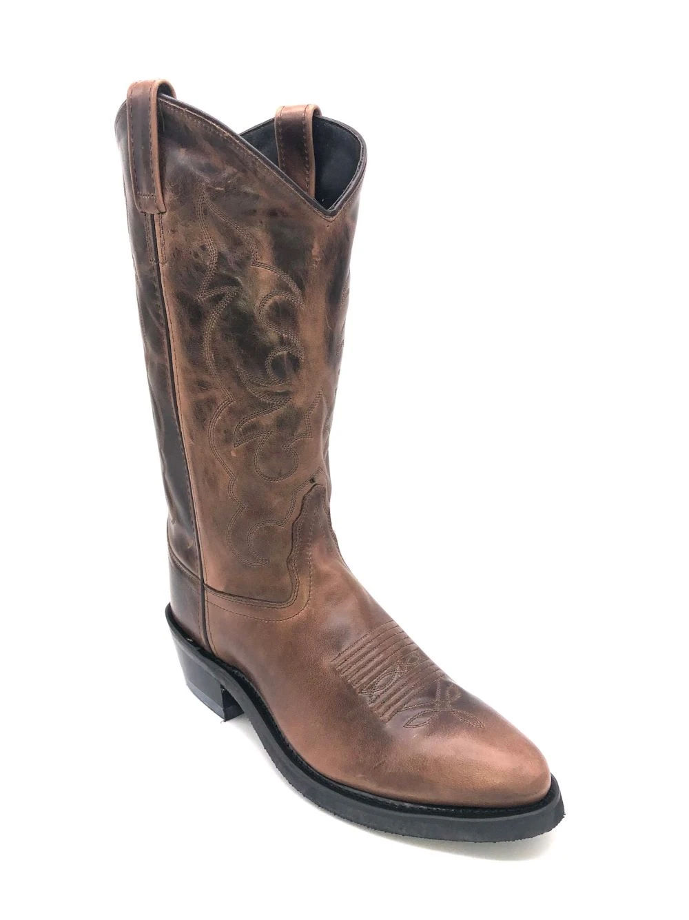 'Old West' Men's 13" Western Narrow Round Toe - Brown 1 'Old West' Men's 13" Western Narrow Round Toe - Brown