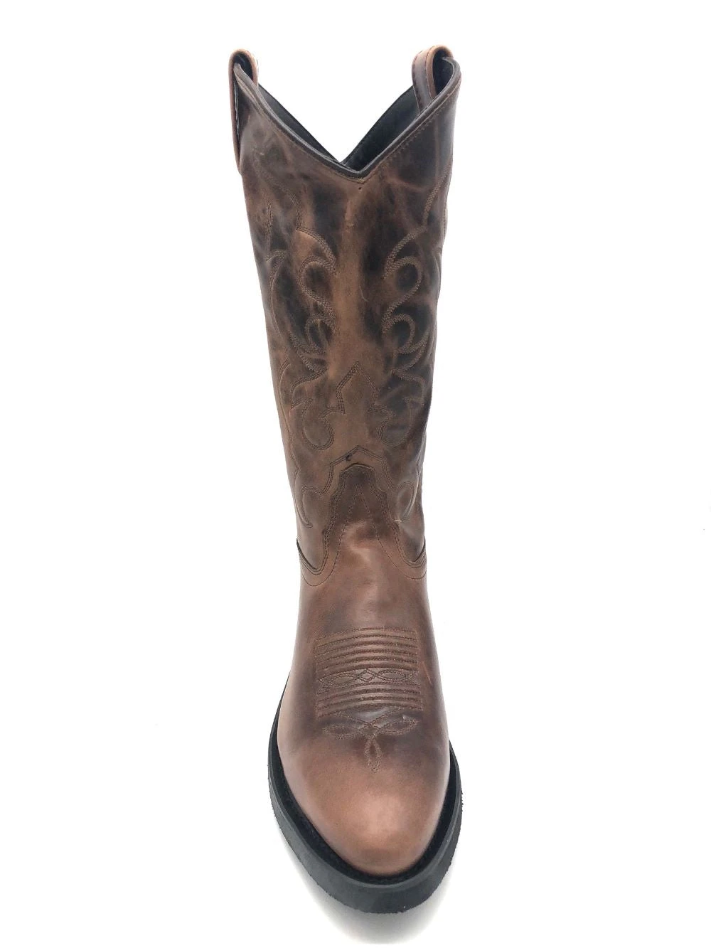 'Old West' Men's 13" Western Narrow Round Toe - Brown 2 'Old West' Men's 13" Western Narrow Round Toe - Brown - Image 2
