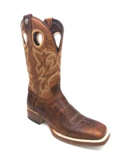 'Tanner Mark' Men's 13" Western Square Toe - Orange (Tan) / Marble Orix -Outdoor Clothing Shop IMG 3257 1024x1024@2x