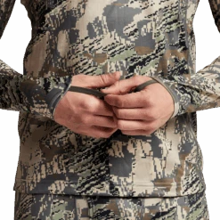 'Sitka' Men's Core Midweight Zip T-Shirt - Big Game : Optifade Open Country -Outdoor Clothing Shop Img SITKA BG 2021 10068 OB Mens Core Midweight Zip T LS Optifade Open Country 592p Studio 2000 1024x1024@2x