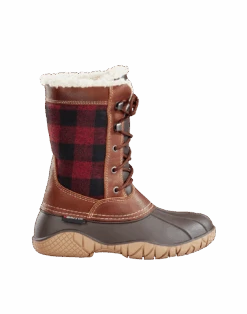 'Baffin' Women's Jasper Insulated WP Boot - Red / Black Plaid