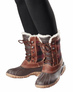 'Baffin' Women's Jasper Insulated WP Boot - Red / Black Plaid -Outdoor Clothing Shop JASPER RAF ONFOOT 1024x1024@2x