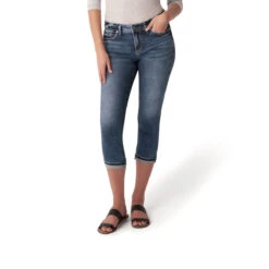 'Silver' Women's Elyse Capri Jeans - Indigo -Outdoor Clothing Shop L43002EGX334 IND L1 1024x1024@2x