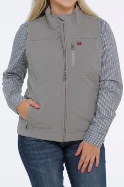'Cinch' Women's Concealed Carry Bonded Vest - Gray -Outdoor Clothing Shop MAV9882007 1 1024x1024@2x