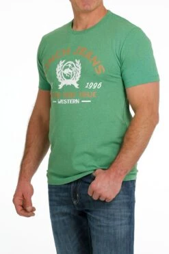 'Cinch' Men's Tried And True Tee - Heather Green