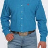 'Cinch' Men's Geo Print Classic Fit Button Down - Blue