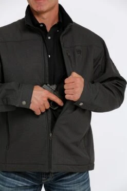 'Cinch' Men's Concealed Carry Bonded Jacket - Brown