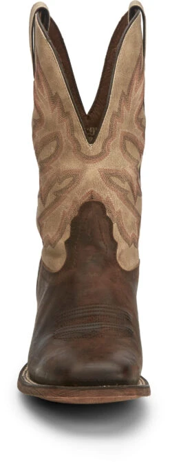 'Nocona' Men's 11" Henry Western Square Toe - Antiqued Brown Cowhide / Vintage Stone -Outdoor Clothing Shop NCA 008 HR5570 1024x1024@2x