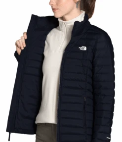 'The North Face' Women's Stretch Down Jacket - Aviator Navy -Outdoor Clothing Shop NF0A4P6I RG1 modelint 1024x1024@2x