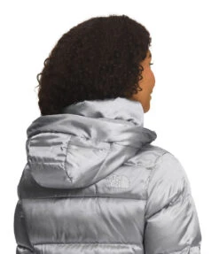 'The North Face' Women's Gotham Jacket - Meld Grey -Outdoor Clothing Shop NF0A4R33 8B1 modelhood3 1024x1024@2x