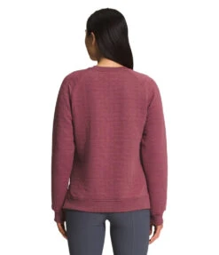 'The North Face' Women's Longs Peak Quilted Crew - Wild Ginger Heather -Outdoor Clothing Shop NF0A7USR 7A6 back 1024x1024@2x