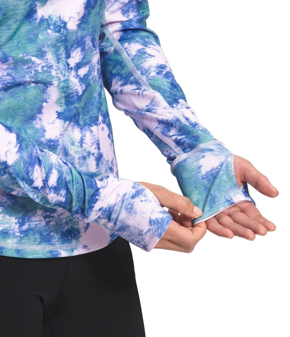 'The North Face' Women's Printed Winter Warm Essential 1/4 Zip - Lavender Fog 3 'The North Face' Women's Printed Winter Warm Essential 1/4 Zip - Lavender Fog - Image 3