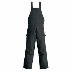 'Carhartt' Men's Zip To Waist Quilt Lined Biberall - Black -Outdoor Clothing Shop R38 BLK Back S19 1024x1024@2x