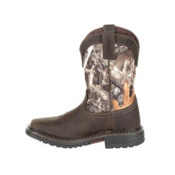 'Rocky' Youth Ride FLX WP Boot - Brown / Realtree Camo -Outdoor Clothing Shop RKW0258C instep profile 1024x1024@2x