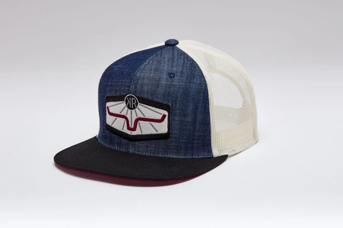 'Kimes Ranch' Unisex Rays Original Trucker Cap - Indigo 1 'Kimes Ranch' Unisex Rays Original Trucker Cap - Indigo
