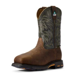 'Ariat' Men's 11" WorkHog MetGuard EH Comp Toe - Ridge Brown -Outdoor Clothing Shop S16 MNS WORK Couto 10017174 3 4 front 1024x1024@2x