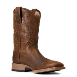 'Ariat' Men's 11" Rowder VentTek 360° Western Square Toe - Earth / Mack Brown -Outdoor Clothing Shop S22 MNS WEST 10040237 medial 1024x1024@2x