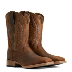 'Ariat' Men's 11" Rowder VentTek 360° Western Square Toe - Earth / Mack Brown -Outdoor Clothing Shop S22 MNS WEST 10040237 pair 1024x1024@2x