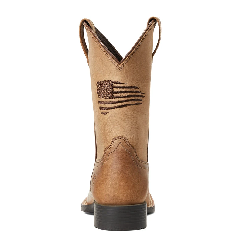 'Ariat' Youth Patriot 2.0 Square Toe - Homestead Brown 4 'Ariat' Youth Patriot 2.0 Square Toe - Homestead Brown - Image 4