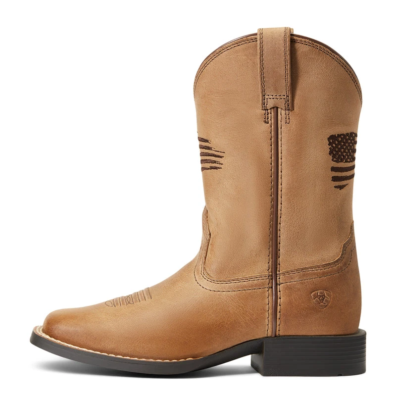 'Ariat' Youth Patriot 2.0 Square Toe - Homestead Brown 1 'Ariat' Youth Patriot 2.0 Square Toe - Homestead Brown