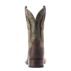 'Ariat' Men's 11" Rowder VentTEK 360° Western Square Toe - Rust / Forest Green -Outdoor Clothing Shop S23 MNS WEST 10044478 heel 1024x1024@2x