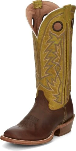 'Tony Lama' Men's 15" Fairview Buckaroo Western Square Toe - Brown / Moss Green -Outdoor Clothing Shop TNL 010 SA2001 1024x1024@2x