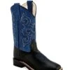 'Old West' Kids' 6.5" Boys Blue Western - Black / Blue