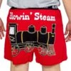 'Lazy One' Men's Blowin' Steam Boxer - Red