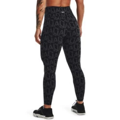 'Under Armour' Women's Meridian Print Ankle Leggings - Black / Jet Grey / Met Silver -Outdoor Clothing Shop s7.V5 1369006 003 BC 1024x1024@2x